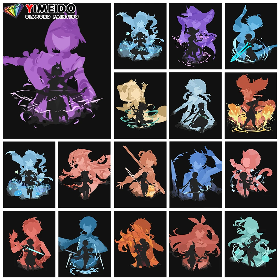 Алмазная живопись YIMEIDO «Genshin Impact», Аниме игра «девочка», картина из алмазов, мозаика, вышивка крестиком, набор для домашнего декора
Алмазная живопись YIMEIDO «Genshin Impact», Аниме игра «девочка», картина из алмазов, мозаика, вышивка крестиком, набор для домашнего декора