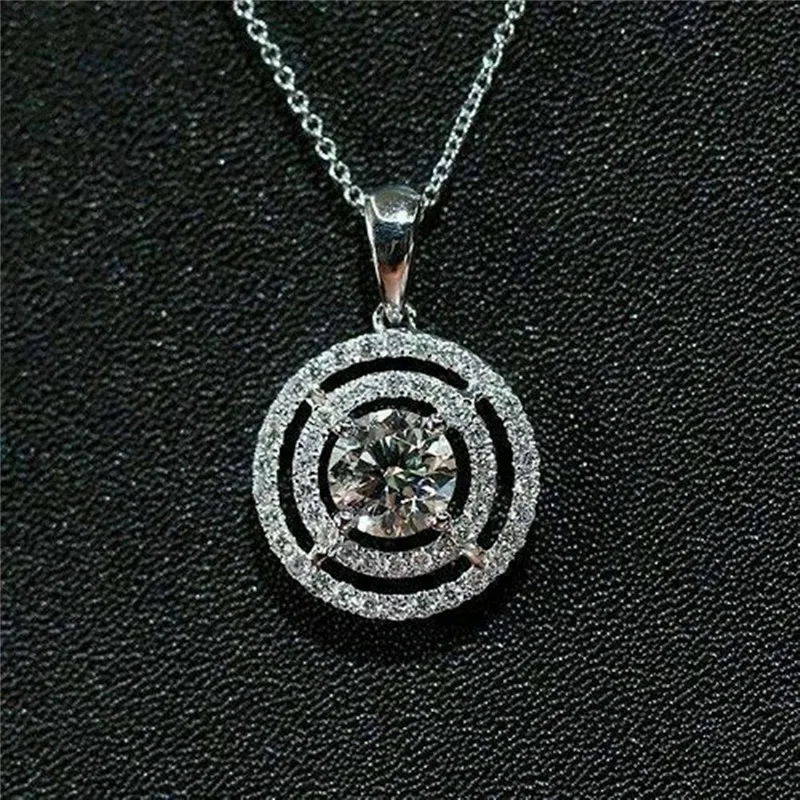 New Luxury Elegant Round Shaped Pendant Necklace for Women Full Shiny Cubic Zirconia Wedding Engagement Trendy Jewelry 2021
New Luxury Elegant Round Shaped Pendant Necklace for Women Full Shiny Cubic Zirconia Wedding Engagement Trendy Jewelry 2021