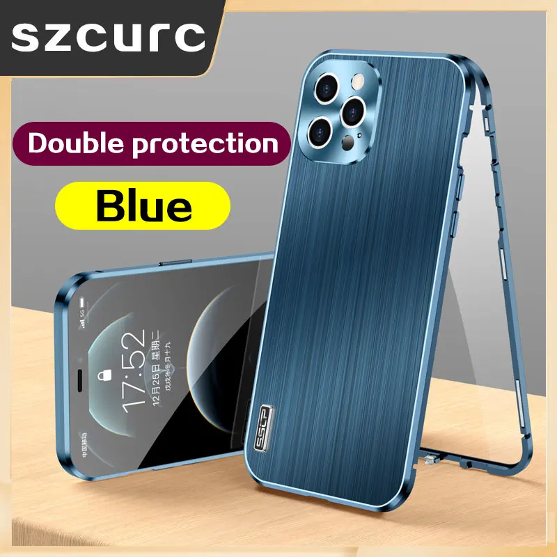 For iphone 13 Pro max phone case 12 New all-inclusive lens anti fall high-end luxury NEW metal drawing protective cover magnetic
For iphone 13 Pro max phone case 12 New all-inclusive lens anti fall high-end luxury NEW metal drawing protective cover magnetic