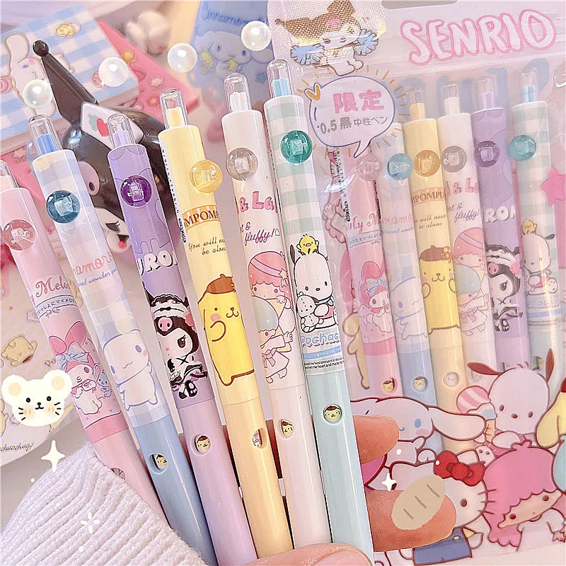 Sanrioed Kawaii Kuromi Cinnamoroll My Melody 6Pcs Pack Black 0.5Mm Cute Pen Set Student Writing Gel Pen
Sanrioed Kawaii Kuromi Cinnamoroll My Melody 6Pcs Pack Black 0.5Mm Cute Pen Set Student Writing Gel Pen