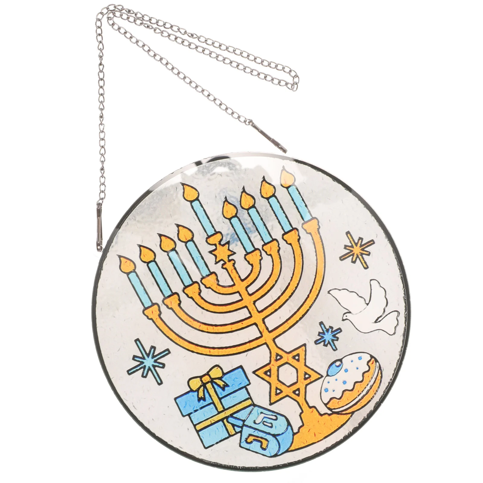 Menorah Home Hanging Decoration Hanukkah Suncatcher Pendant Wall Acrylic Decorations for 
Menorah Home Hanging Decoration Hanukkah Suncatcher Pendant Wall Acrylic Decorations for