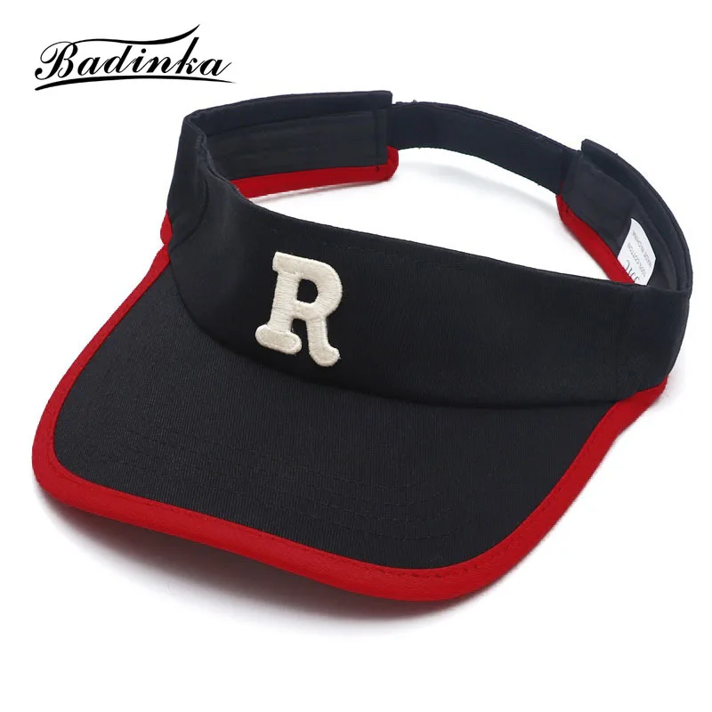 New R Letter Embroideried Sports Running Tennis Hat Golf Sun Hats for Women Men Sunhats Oversized Sun Protection Visor Cap 2022
New R Letter Embroideried Sports Running Tennis Hat Golf Sun Hats for Women Men Sunhats Oversized Sun Protection Visor Cap 2022