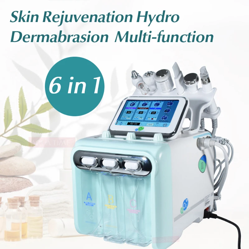 Pro 6 в 1 гидравлическая дермабразия Aqua Peel Clean Skin Care BIO светильник RF Вакуумная