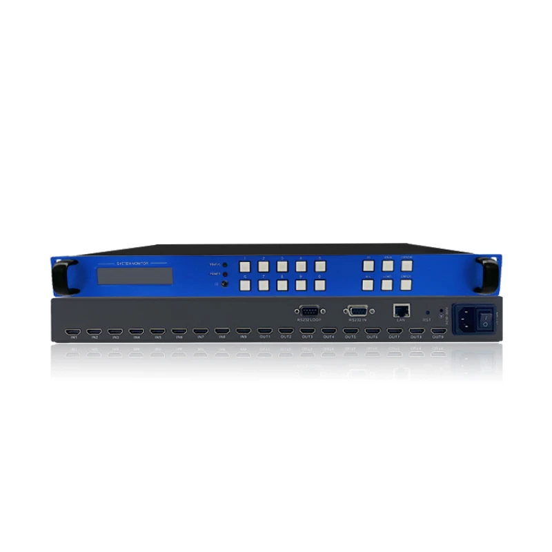 Hot selling HDMI 4k 8x8 Matrix Switcher 4096x2160 9x9 HDMI matrix switcher splitter
Hot selling HDMI 4k 8x8 Matrix Switcher 4096x2160 9x9 HDMI matrix switcher splitter