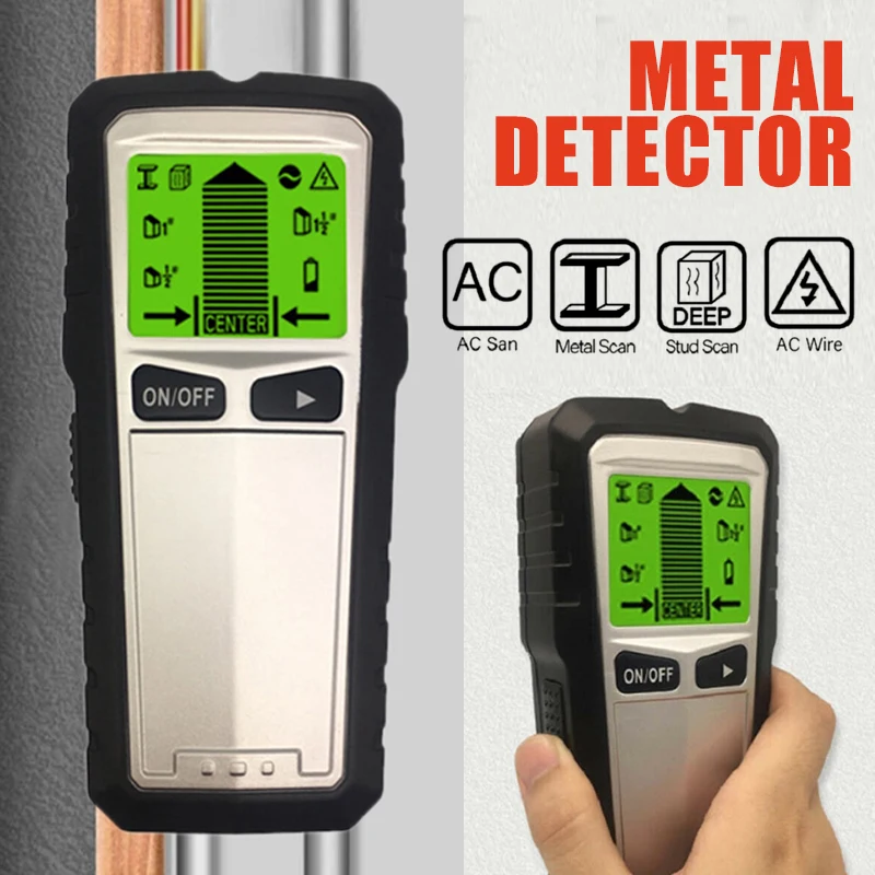 Металлоискатель, детектор с кабелем переменного тока и ЖК дисплеем
Металлоискатель, детектор с кабелем переменного тока и ЖК дисплеем