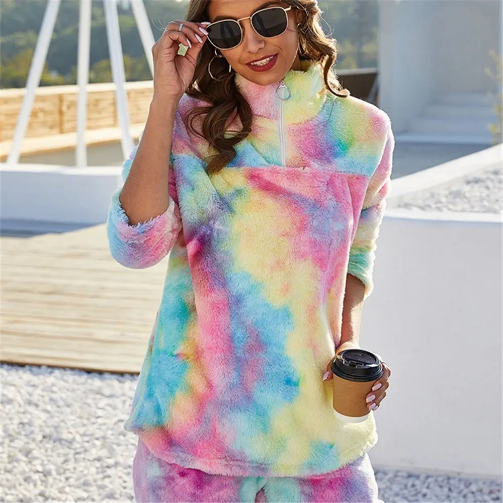 Women Oversized Sherpa Fleece Sweater Faux Mink Rainbow Gradient Fluffy Zipper Pullover Plus Size 5XL Winter Warm Teddy Sweaters
Women Oversized Sherpa Fleece Sweater Faux Mink Rainbow Gradient Fluffy Zipper Pullover Plus Size 5XL Winter Warm Teddy Sweaters