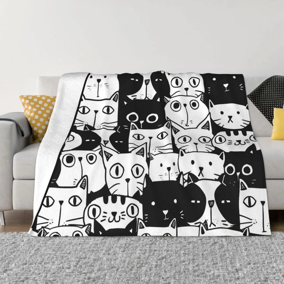 Space Animal Blanket Flannel Spring Autumn Cat Pattern Warm Throws For Winter Bedding
Space Animal Blanket Flannel Spring Autumn Cat Pattern Warm Throws For Winter Bedding