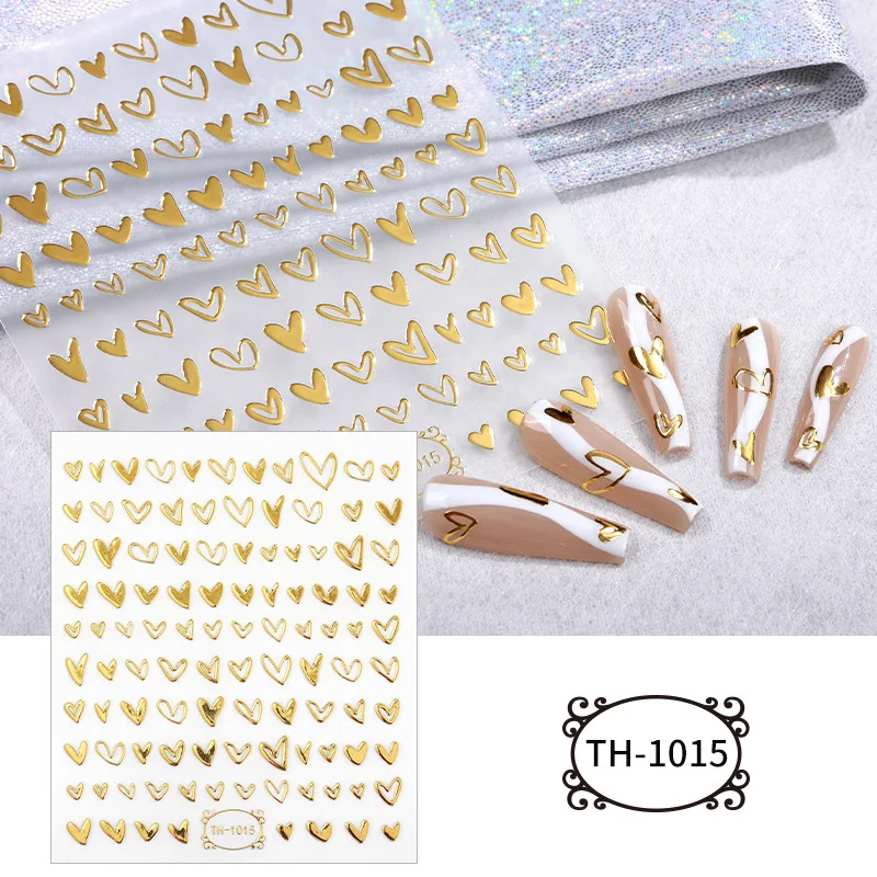 5pcs Hollow Heart Nail Art Stickers Red Pink Gold Black Nail Decals Nails Manicure Nail Design DIY Accessories Nails Decoration
5pcs Hollow Heart Nail Art Stickers Red Pink Gold Black Nail Decals Nails Manicure Nail Design DIY Accessories Nails Decoration