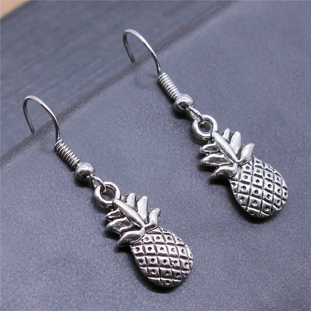 Fashion Handmade Antique Silver Color Pineapple Pendant Earrings Women Vintage Drop Earrings
Fashion Handmade Antique Silver Color Pineapple Pendant Earrings Women Vintage Drop Earrings