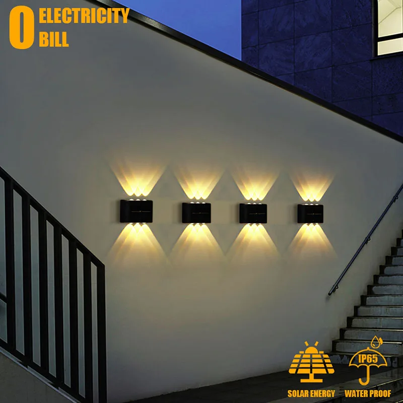 Solar Wall Light Outdoor Waterproof Balcony Wall Lights for Courtyard Street Landscape Garden Decor Lamp Solar Outdoor Wall Lamp
Solar Wall Light Outdoor Waterproof Balcony Wall Lights for Courtyard Street Landscape Garden Decor Lamp Solar Outdoor Wall Lamp