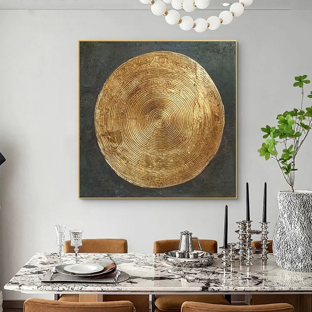 Большая картина маслом Золотого Круга на холсте, декоративная роспись, нерамка, акриловая подвесная для гостиной, спальни, настенное искусс...
Большая картина маслом Золотого Круга на холсте, декоративная роспись, нерамка, акриловая подвесная для гостиной, спальни, настенное искусс...