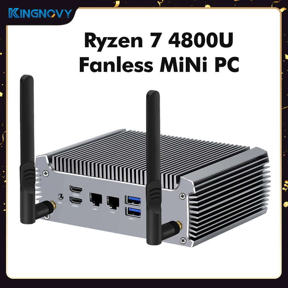 KingNovy Fanless AMD Mini PC Ryzen 7 4800U 4700U Barebone Desktop Computer 4K Dual HD Windows 11/10 HTPC Gaming PC WiFi6 BT5.2
KingNovy Fanless AMD Mini PC Ryzen 7 4800U 4700U Barebone Desktop Computer 4K Dual HD Windows 11/10 HTPC Gaming PC WiFi6 BT5.2