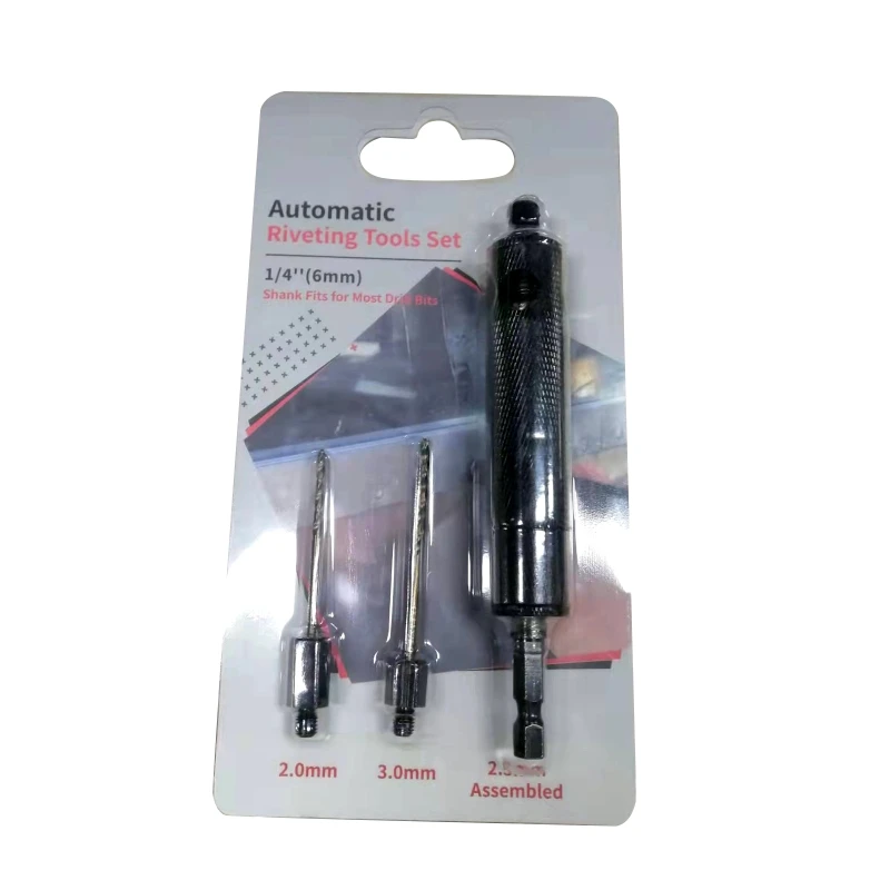6mm (1/4") Aluminum Alloy Air Capital Rivets Removal Tool with3 Different Sizes Rivets Head for Most Manual Drills
6mm (1/4") Aluminum Alloy Air Capital Rivets Removal Tool with3 Different Sizes Rivets Head for Most Manual Drills