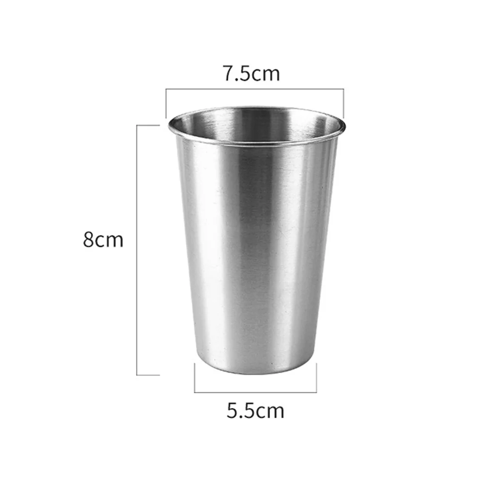 240-500ml Stainless Steel Beer Cup Drinking Mug For Outdoor Travel Camping Party Coffee Whisky Wine Cups Mugs Kitchen Accessorie
240-500ml Stainless Steel Beer Cup Drinking Mug For Outdoor Travel Camping Party Coffee Whisky Wine Cups Mugs Kitchen Accessorie