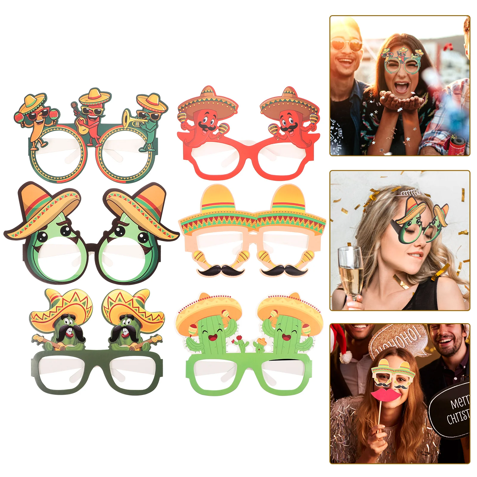 Fiesta Party Glasses Eyeglasses Mexican Themed Mayo Cinco De Paper Props Decorations Photo Favors Funny Taco Sunglasses Eyewears
Fiesta Party Glasses Eyeglasses Mexican Themed Mayo Cinco De Paper Props Decorations Photo Favors Funny Taco Sunglasses Eyewears