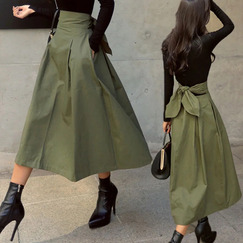 Green Spring Autumn 2021 New Bow Skirts Jupe A-LINE Skirt Women Casual Ankle-Length Cotton Skirts Womens Jupe Harajuku Skirt
Green Spring Autumn 2021 New Bow Skirts Jupe A-LINE Skirt Women Casual Ankle-Length Cotton Skirts Womens Jupe Harajuku Skirt