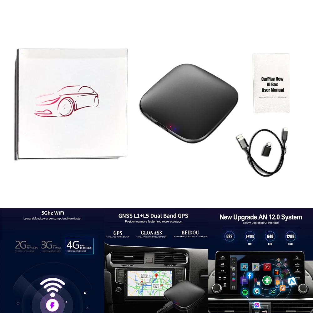 CarPlay Ai Box беспроводной CarPlay беспроводной 12,0 авто с GPS Bluetooth музыка 128G смарт Ai Box USB адаптер
CarPlay Ai Box беспроводной CarPlay беспроводной 12,0 авто с GPS Bluetooth музыка 128G смарт Ai Box USB адаптер