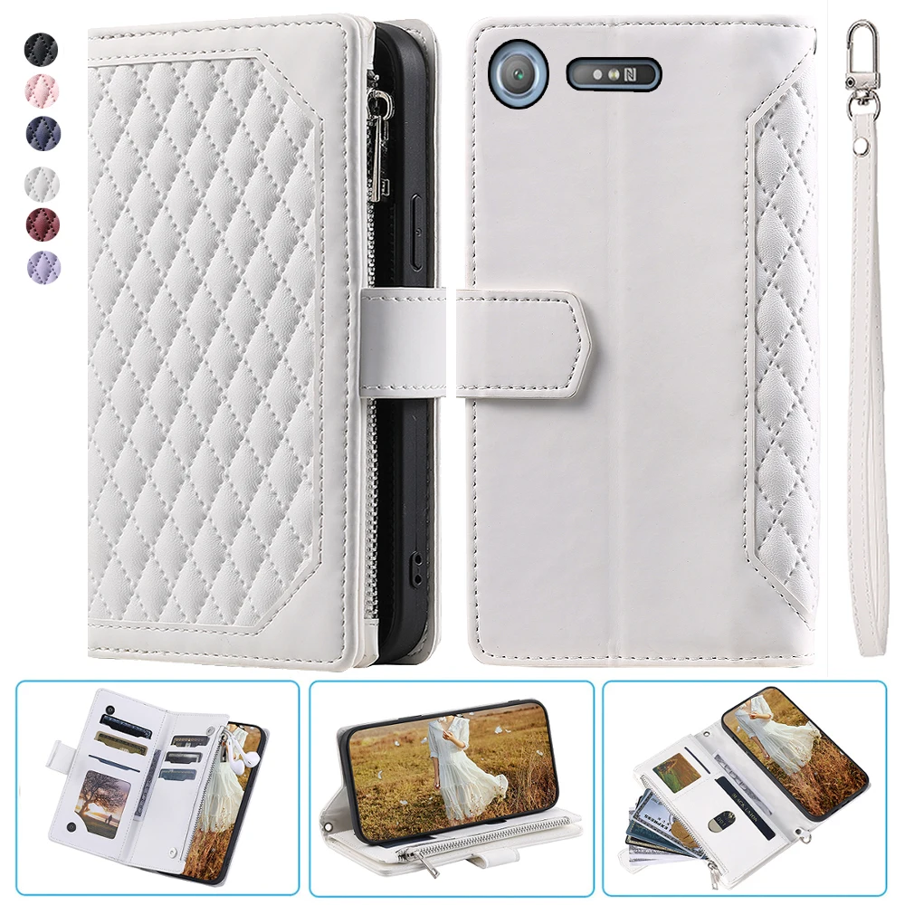 For Sony Xperia XZ1 Fashion Small Fragrance Zipper Wallet Leather Case Flip Cover Multi Card Slots Cover Folio with Wrist Strap
For Sony Xperia XZ1 Fashion Small Fragrance Zipper Wallet Leather Case Flip Cover Multi Card Slots Cover Folio with Wrist Strap