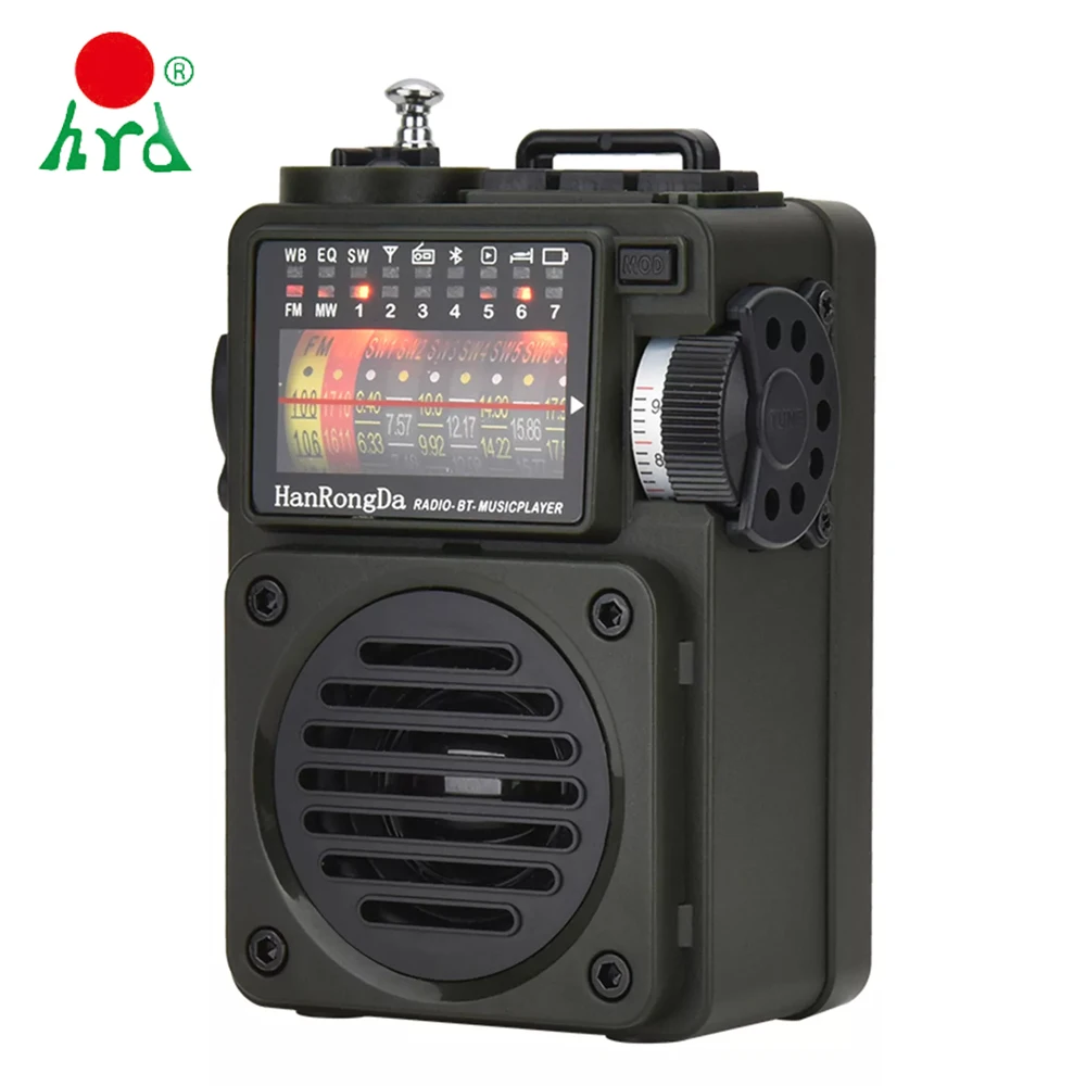 HRD-700 AM FM-радио Музыкальный плеер портативный приемный сигнал перезаряжаемый