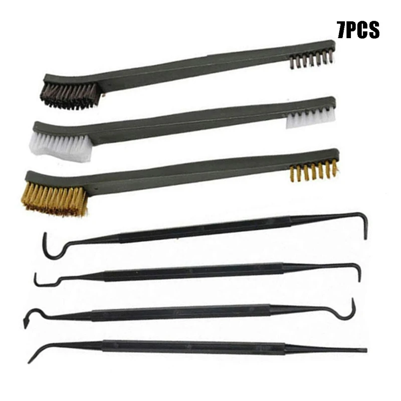 7pcs Multipurpose Car Detailing Cleaning Tool Accessories Wire Brushes 4 Nylon Picks and 3 Brush Set Double-headed Finished
7pcs Multipurpose Car Detailing Cleaning Tool Accessories Wire Brushes 4 Nylon Picks and 3 Brush Set Double-headed Finished