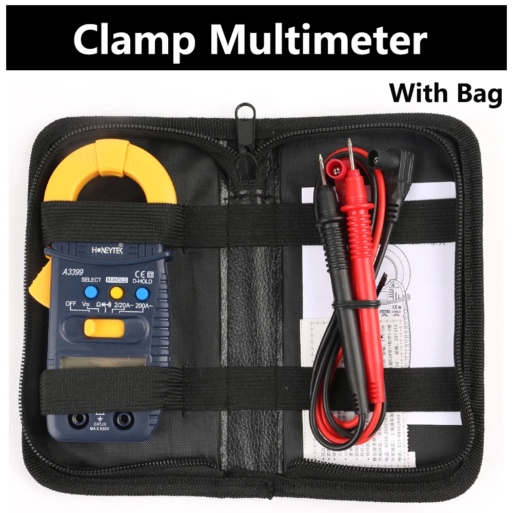 Mini Digital Clamp Pocket Capacitance Current Bag Voltage Automotive Optional Professional Tester Multimeter Resistance Meter 
Mini Digital Clamp Pocket Capacitance Current Bag Voltage Automotive Optional Professional Tester Multimeter Resistance Meter