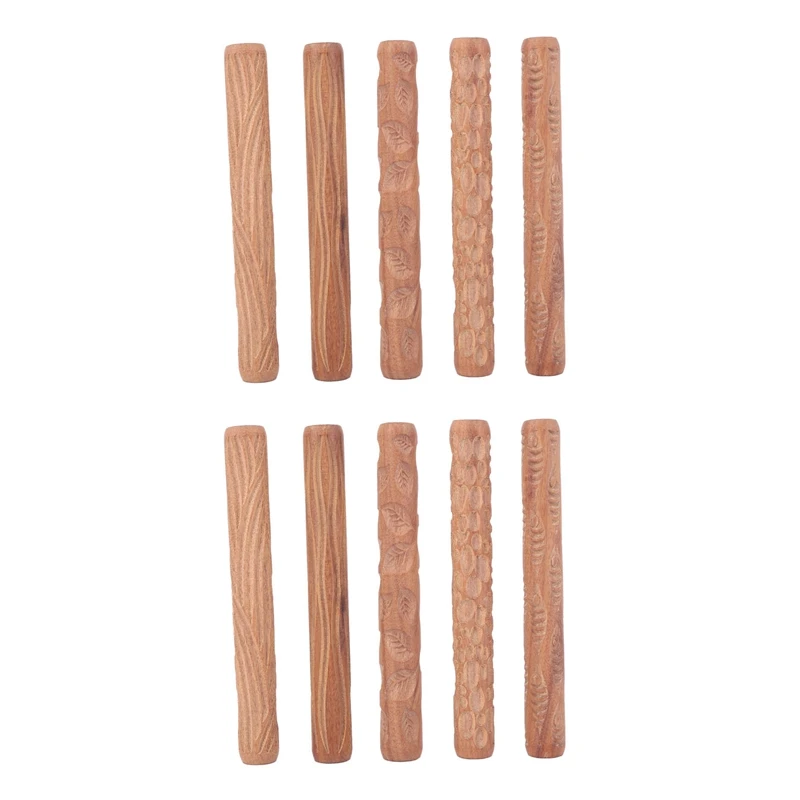 10PCS Pottery Tools Wood Hand Rollers For Clay Clay Stamp Clay Pattern Roller
10PCS Pottery Tools Wood Hand Rollers For Clay Clay Stamp Clay Pattern Roller
