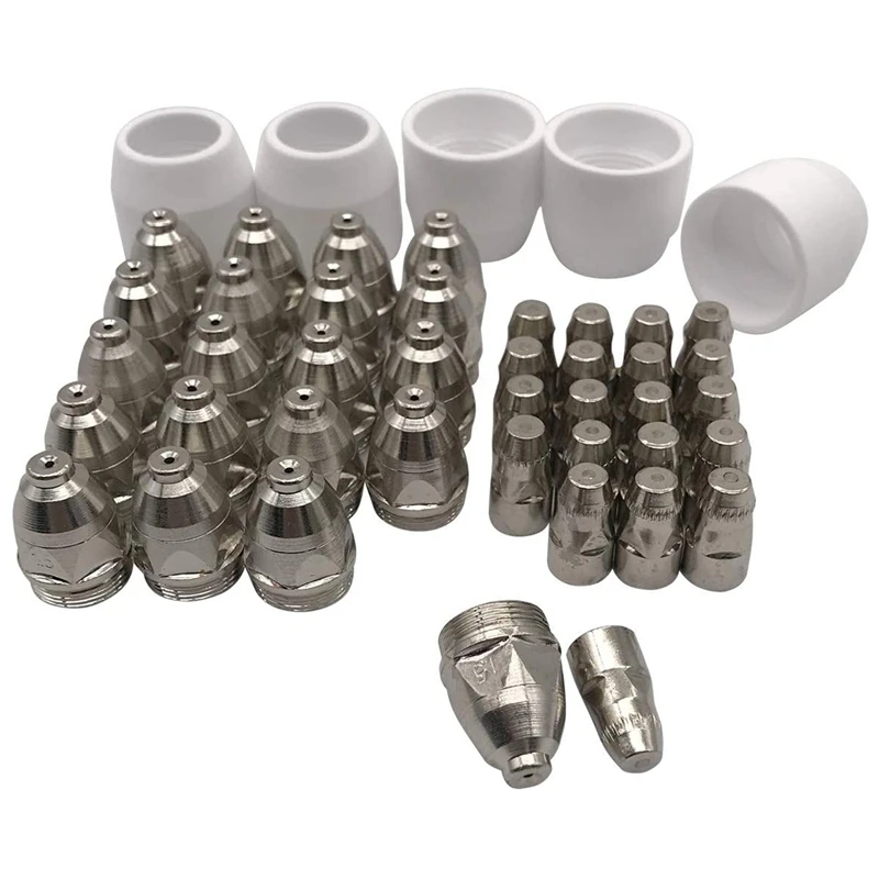 45Pcs P80 Electrode Tip Nozzle Consumable Parts Of Plasma Cutting Torch Consumable Cutting Kit 1.5Mm
45Pcs P80 Electrode Tip Nozzle Consumable Parts Of Plasma Cutting Torch Consumable Cutting Kit 1.5Mm