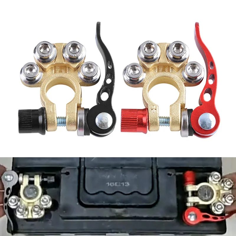 1 Pair Quick Disconnect Auto Cables Connectors Car Battery Bornes Main Cable Post Clamp Terminal Screw Connection For Car Truck
1 Pair Quick Disconnect Auto Cables Connectors Car Battery Bornes Main Cable Post Clamp Terminal Screw Connection For Car Truck