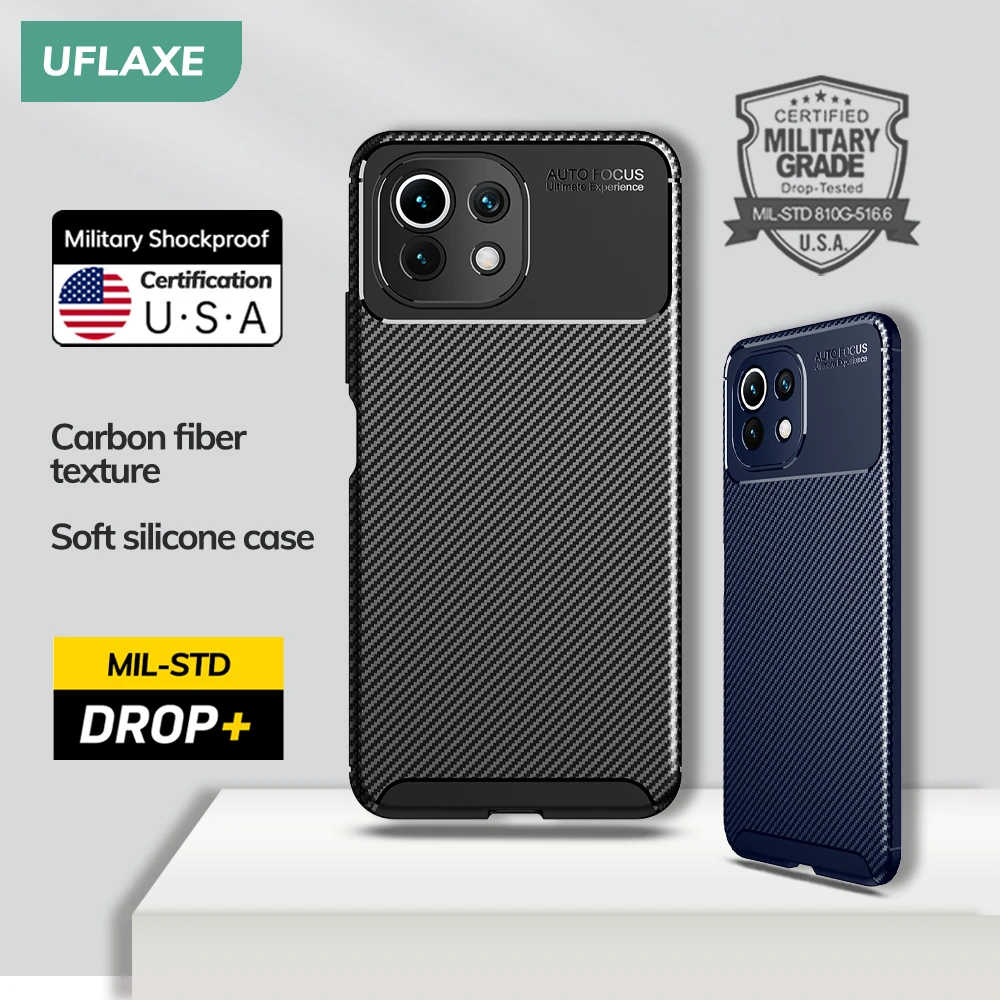 Shockproof Soft Silicone Case for Xiaomi 11 Lite 5G NE Mi 11 Pro Ultra Carbon Fiber Back Cover Casing 
Shockproof Soft Silicone Case for Xiaomi 11 Lite 5G NE Mi 11 Pro Ultra Carbon Fiber Back Cover Casing