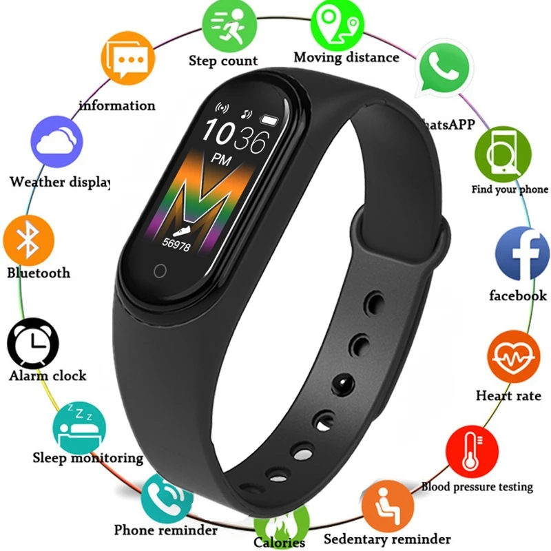 New Smart Bracelet Watch Fitness Tracker HeartRate BP Monitor Waterproof Pedometers Smart Bracelet Heart Rate Fitness Wristband
New Smart Bracelet Watch Fitness Tracker HeartRate BP Monitor Waterproof Pedometers Smart Bracelet Heart Rate Fitness Wristband