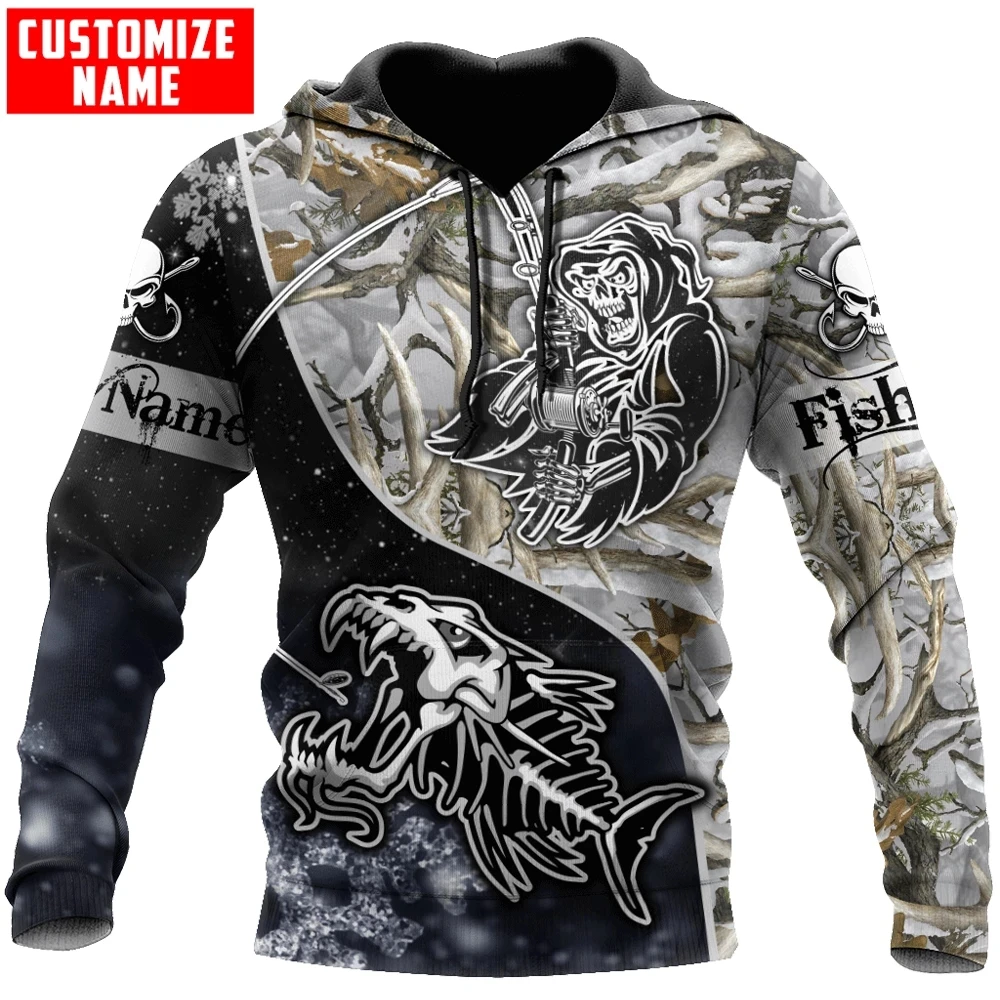 Custom Name Fishing skull Ice Camo fishing 3D Printed Men's Hoodie & Sweatshirt Autumn Unisex Zip Hoodie Casual sportswear XY326
Custom Name Fishing skull Ice Camo fishing 3D Printed Men's Hoodie & Sweatshirt Autumn Unisex Zip Hoodie Casual sportswear XY326