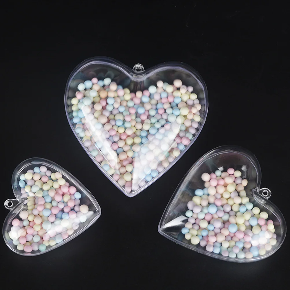 Clear Heart Plastic Ornaments Domes Crafts Empty Fillable Christmas Ball Tree Decoration Hanging Bubbles Holder
Clear Heart Plastic Ornaments Domes Crafts Empty Fillable Christmas Ball Tree Decoration Hanging Bubbles Holder