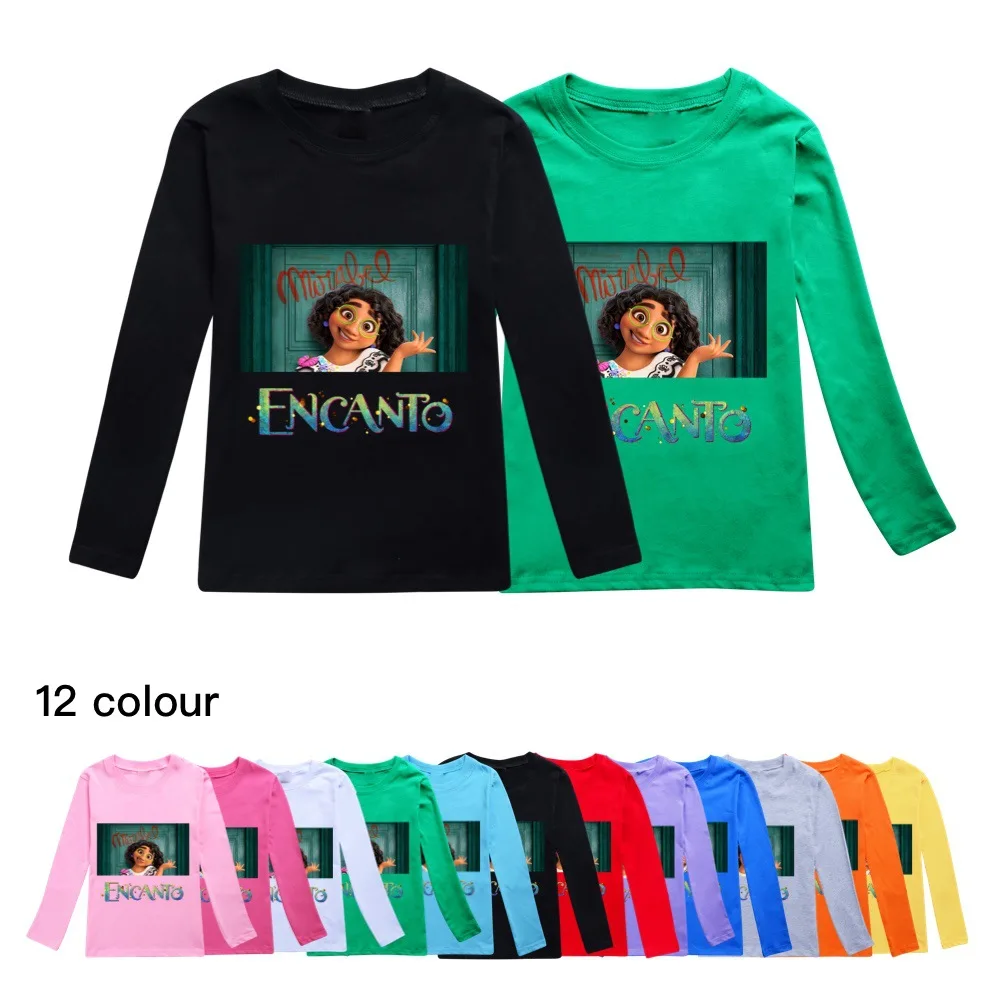2022 New Disney Encanto Summer Cartoon Print Boys Girls Clothing Cotton Comfort T-Shirts Kids Long Sleeves Toddler Tops 2-16Y
2022 New Disney Encanto Summer Cartoon Print Boys Girls Clothing Cotton Comfort T-Shirts Kids Long Sleeves Toddler Tops 2-16Y