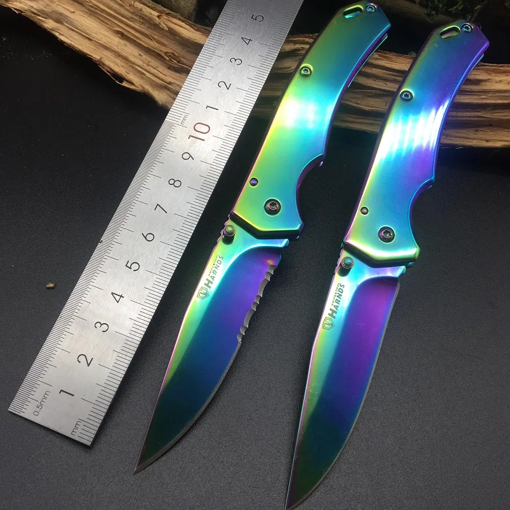 Harnds CK6014B Pandora Folding Knife 8Cr14MoV Color Titanium Blade Steel Handle Collection DIY Cutting Tool EDC Knives CK6014
Harnds CK6014B Pandora Folding Knife 8Cr14MoV Color Titanium Blade Steel Handle Collection DIY Cutting Tool EDC Knives CK6014