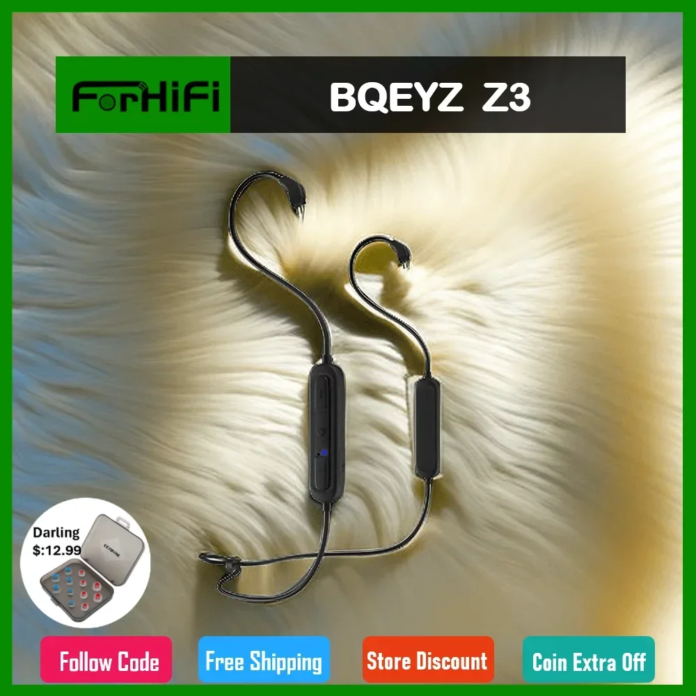 BQEYZ Z3 Wireless Earphones Cable QCC3034 Aptx-HD 5.0 Bluetooth Waterproof Sport Replaceable Wire for HiFi Monitor Earphone
BQEYZ Z3 Wireless Earphones Cable QCC3034 Aptx-HD 5.0 Bluetooth Waterproof Sport Replaceable Wire for HiFi Monitor Earphone