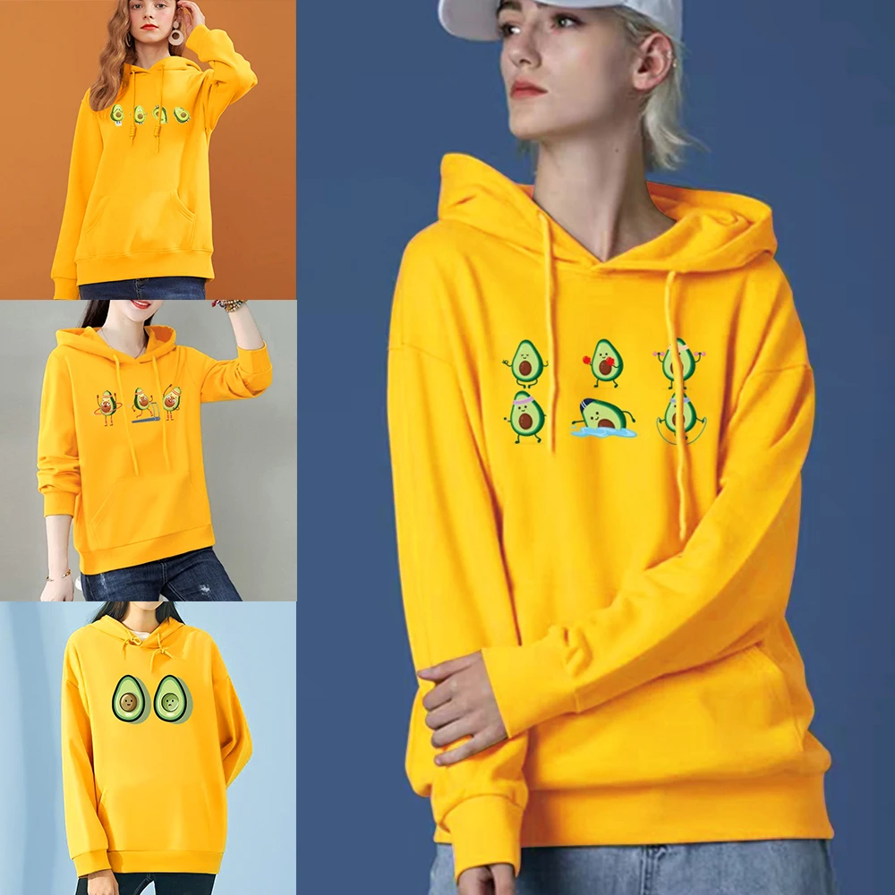 Women Hoodies Casual Harajuku Avocado Printed Hoodie Streetwear Spring Autumn Female Hoodies Women Long Sleeve Trend Clothing
Women Hoodies Casual Harajuku Avocado Printed Hoodie Streetwear Spring Autumn Female Hoodies Women Long Sleeve Trend Clothing