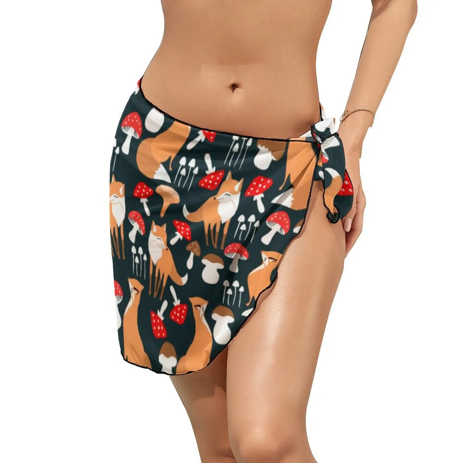 Шифоновая Пляжная накидка-бикини с принтом в виде грибов, накидка-шарф с принтом лисы, летняя Милая пляжная одежда, идея для подарка
Шифоновая Пляжная накидка-бикини с принтом в виде грибов, накидка-шарф с принтом лисы, летняя Милая пляжная одежда, идея для подарка