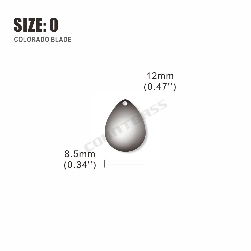 50PCS Size 0-8.5x12mm Nickel Plating Steel Colorado Spinner Blades Smooth Finish,DIY Spinner bait Fishing Lures, Ice Jigs
50PCS Size 0-8.5x12mm Nickel Plating Steel Colorado Spinner Blades Smooth Finish,DIY Spinner bait Fishing Lures, Ice Jigs