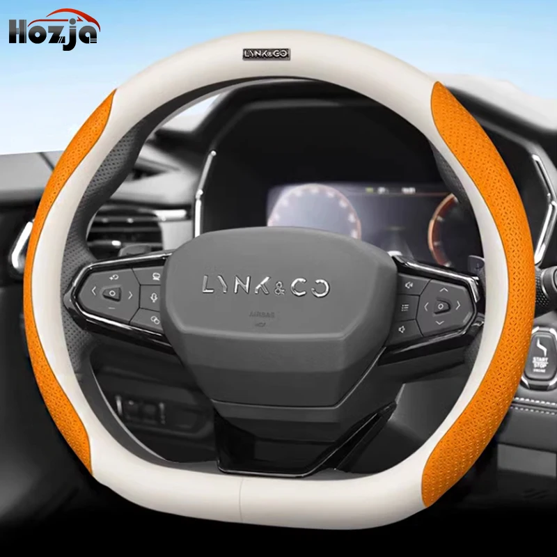 For LYNK&CO 01 PHEV 2023 Steering Wheel Cover Breathable Anti Slip 12colors Two-tone Leather Car Accessories
For LYNK&CO 01 PHEV 2023 Steering Wheel Cover Breathable Anti Slip 12colors Two-tone Leather Car Accessories
