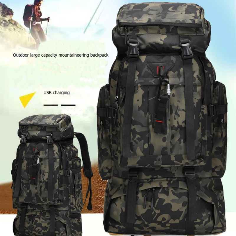 Military Bag Army Tactical Outdoor Camping Men's Military Tactical Backpack Oxford for Cycling Hiking Sports Climbing Bag 80L
Military Bag Army Tactical Outdoor Camping Men's Military Tactical Backpack Oxford for Cycling Hiking Sports Climbing Bag 80L