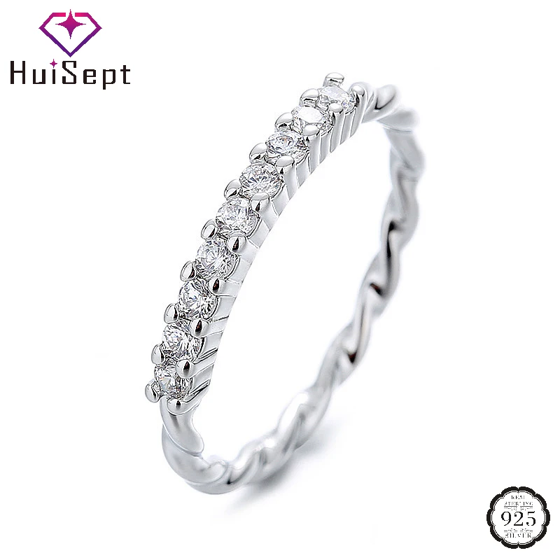 HuiSept Trendy Women Ring 925 Silver Jewelry with Zircon Gemstone Open Finger Rings for Wedding Party Gift Accessories Wholesale
HuiSept Trendy Women Ring 925 Silver Jewelry with Zircon Gemstone Open Finger Rings for Wedding Party Gift Accessories Wholesale