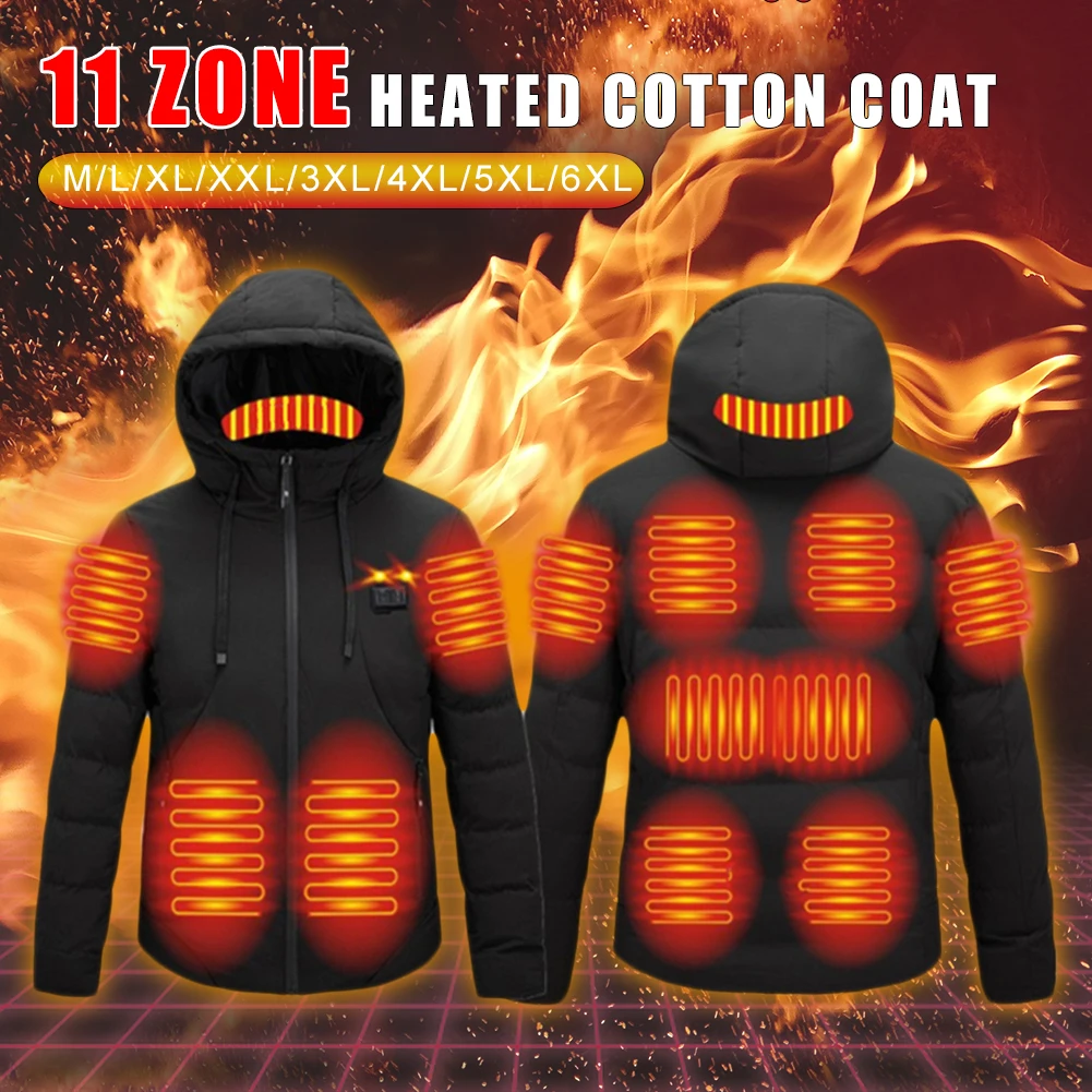 Men 11 Heating Zones Electric Heated Jacket Dual Control Thick Warm Clothes Jacket With Three-Speed Winter Thermal Coat Unisex
Men 11 Heating Zones Electric Heated Jacket Dual Control Thick Warm Clothes Jacket With Three-Speed Winter Thermal Coat Unisex