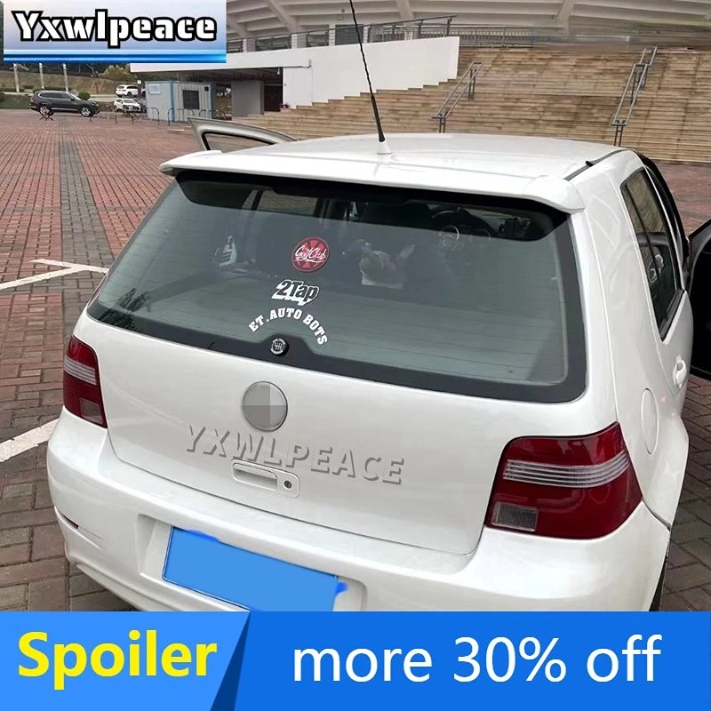 

For Volkswagen VW GOLF 4 Roof Spoiler 1998-2004 Mk4 ABS Material Unpainted Color Rear Trunk Lip Spoiler Wing