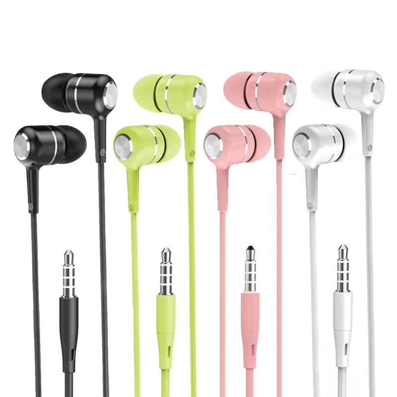 Wired Headphones Noise Cancelling Stereo In-Ear Earphone bass Sport Music Headset With Mic 3.5mm Jack Universal earpods 4 colors 
Wired Headphones Noise Cancelling Stereo In-Ear Earphone bass Sport Music Headset With Mic 3.5mm Jack Universal earpods 4 colors