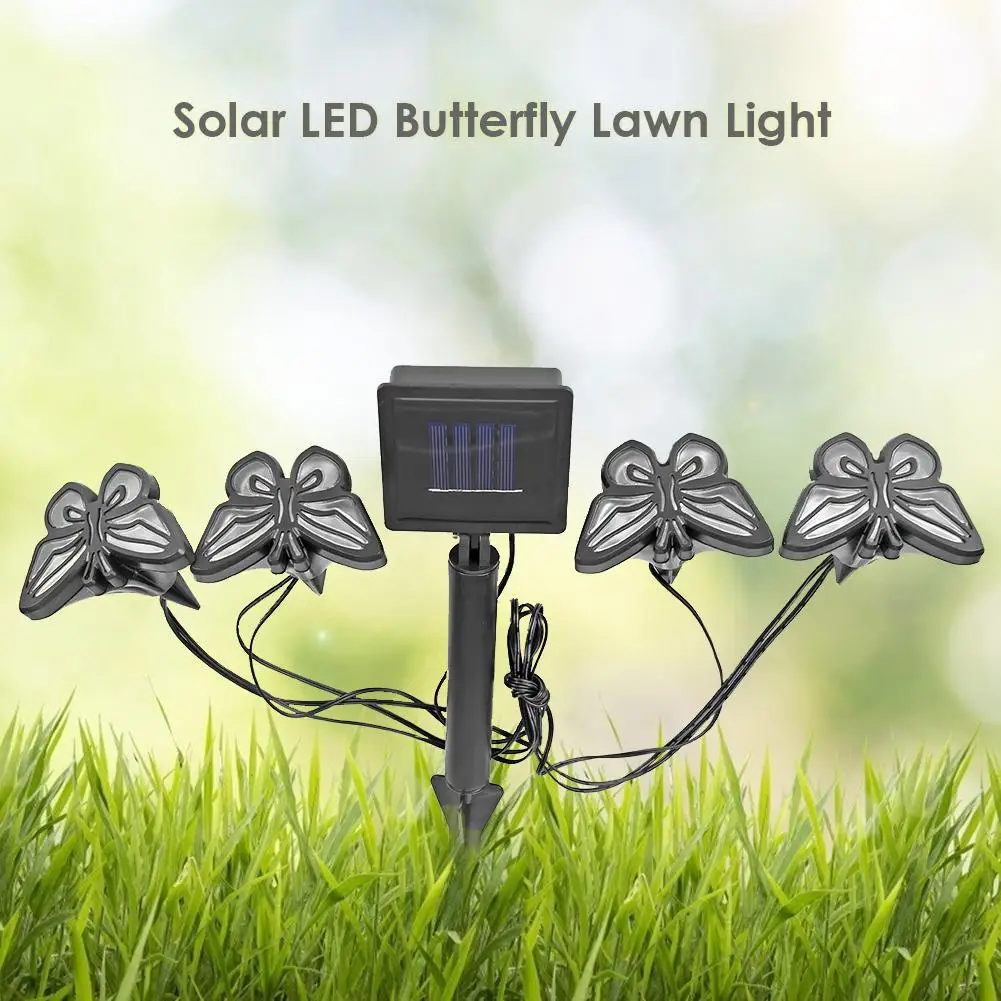 Solar LED Butterfly Shape Lawn Light Smooth Appearance Superb Craftsmanship Outdoor Garden Landscape Decorative Lamp 
Solar LED Butterfly Shape Lawn Light Smooth Appearance Superb Craftsmanship Outdoor Garden Landscape Decorative Lamp