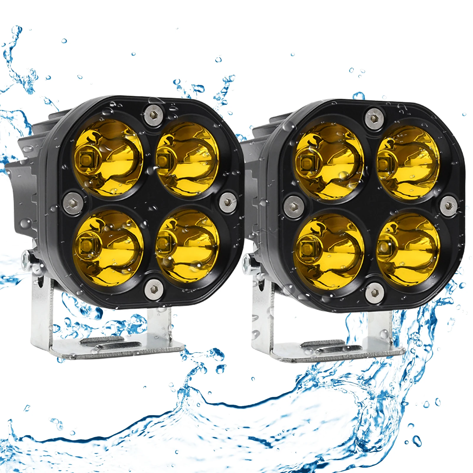 Motorcycle Spotlight LED Headlights Yellow White 6000K Auxiliary Lights LED Moto Assemblies Lamp 9-80V Driving Fog Light
Motorcycle Spotlight LED Headlights Yellow White 6000K Auxiliary Lights LED Moto Assemblies Lamp 9-80V Driving Fog Light