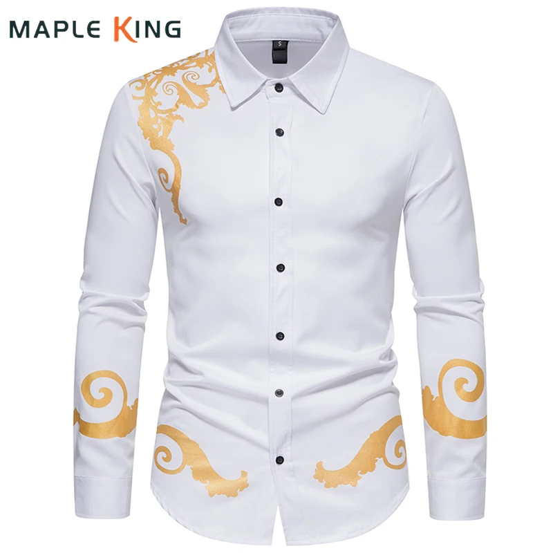 Luxury Baroque Floral Printed Dress Shirt Men Designer Long Sleeve Chemise Garcon Wedding Social Flower Shirts Mens Formal Wear
Luxury Baroque Floral Printed Dress Shirt Men Designer Long Sleeve Chemise Garcon Wedding Social Flower Shirts Mens Formal Wear