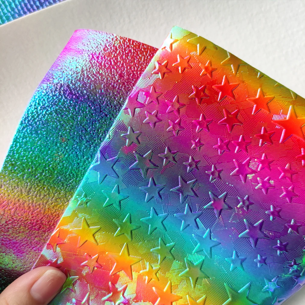 Rainbow gradient 3D geometric/snakeskin pattern embossed PU rainbow color imitation leather bag/shoes/craft fabric piece46*135CM
Rainbow gradient 3D geometric/snakeskin pattern embossed PU rainbow color imitation leather bag/shoes/craft fabric piece46*135CM