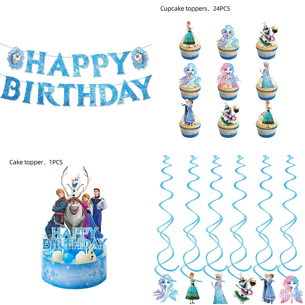 Disney Frozen Theme Birthday Party Supplies Baby Shower Elsa Anna Kids Disposable Tableware Decorations Cake Topper Banners
Disney Frozen Theme Birthday Party Supplies Baby Shower Elsa Anna Kids Disposable Tableware Decorations Cake Topper Banners