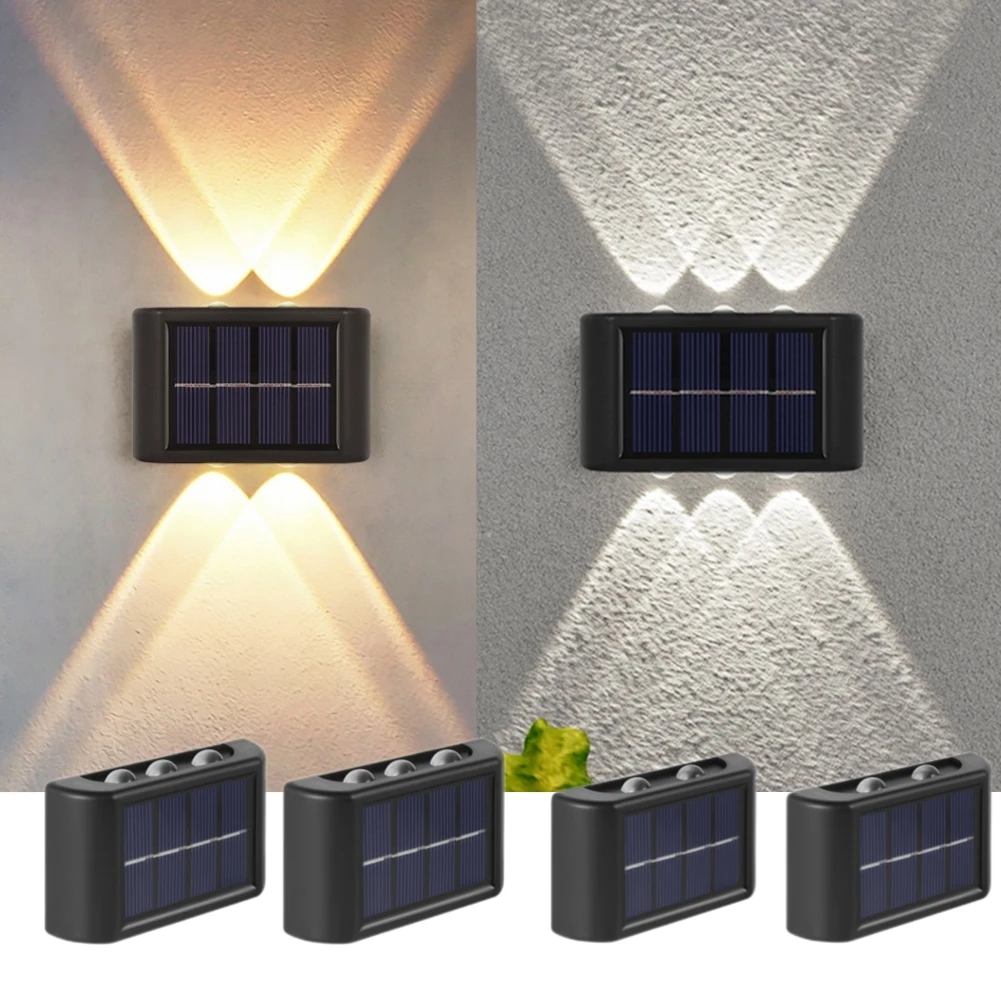 2pcs LED Solar Sconce External Wall Lamp Light Outdoor sconce Waterproof Up Down Luminous Sunlight Garden Decoration
2pcs LED Solar Sconce External Wall Lamp Light Outdoor sconce Waterproof Up Down Luminous Sunlight Garden Decoration
